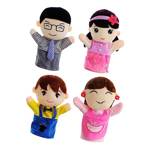 BESTonZON 4 Stück Familie Handpuppe Gästehausschuhe Pads Weste Blumenförmiger Löffel Gewürzgläser Mit Deckel Haushaltskohleclip Fingerkanten Ziehen Griff Puppen Maschine Bausatz Flyer Stoff BESTonZON 4 Stück Familie Handpuppe Gästehausschuhe Pads Weste Blumenförmiger Löffel Gewürzgläser Mit Deckel Haushaltskohleclip Fingerkanten Ziehen Griff Puppen Maschine Bausatz Flyer Stoff von BESTonZON
