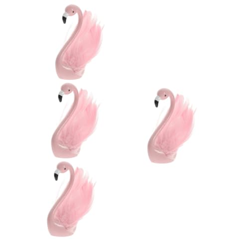 BESTonZON 4 Stück Flamingo-Ornamente Flamingo Gartenverzierung Flamingo-Vase Flamingo-Kuchenaufsatz Figur Schwimmbad Flamingo-Desktop- Desktop-Flamingo für zu Hause Feder Rosa BESTonZON 4 Stück Flamingo-Ornamente Flamingo Gartenverzierung Flamingo-Vase Flamingo-Kuchenaufsatz Figur Schwimmbad Flamingo-Desktop- Desktop-Flamingo für zu Hause Feder Rosa von BESTonZON