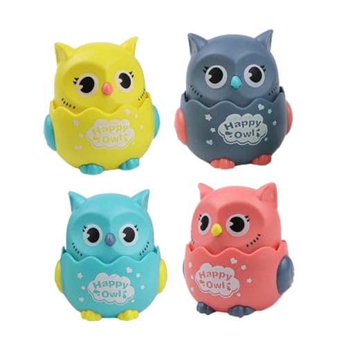 BESTonZON 4 Stück Fliegende Eule Babyautospielzeug Drückendes Schiebespielzeug Geburtstagsgeschenke Für Kleinkinder Pädagogisches Eule Spielzeugauto Babyspielzeug Plastik BESTonZON 4 Stück Fliegende Eule Babyautospielzeug Drückendes Schiebespielzeug Geburtstagsgeschenke Für Kleinkinder Pädagogisches Eule Spielzeugauto Babyspielzeug Plastik von BESTonZON