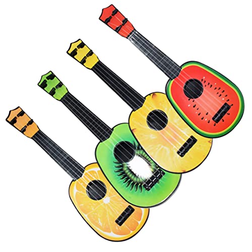 BESTonZON 4 Stück Gitarrenspielzeug Ukulele für Kinder Gitarre für Anfänger Musical Toy Instruments kinderinstrumente Kinderspielzeug Spielzeug für Kleinkinder Gitarren-Ukulele-Spielzeug von BESTonZON