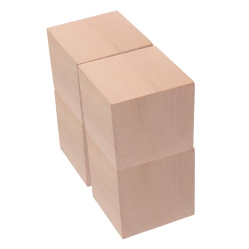 BESTonZON 4 Stück Handgefertigte Holzbausteine Würfel Teiliges Pädagogisches für Mathefähigkeiten und Kreativität für Jungen und Mädchen BESTonZON 4 Stück Handgefertigte Holzbausteine Würfel Teiliges Pädagogisches für Mathefähigkeiten und Kreativität für Jungen und Mädchen von BESTonZON