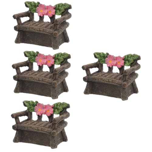 BESTonZON 4 Stück Kleine Mini Stühle Miniaturen Gartenornament Dekoration Für Sitzenden Zwerg Süße Gartendekoration Puppenhausstuhl Winzige Möbel Mini Harzfiguren Miniaturhocker BESTonZON 4 Stück Kleine Mini Stühle Miniaturen Gartenornament Dekoration Für Sitzenden Zwerg Süße Gartendekoration Puppenhausstuhl Winzige Möbel Mini Harzfiguren Miniaturhocker von BESTonZON