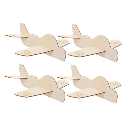 BESTonZON 4 Stück Malvorlagen Malerei Flugzeug DIY Holzflugzeug Handgemachte Holzflugzeuge DIY-Flugzeugspielzeug für Flugzeug selber Bauen hölzern Khaki BESTonZON 4 Stück Malvorlagen Malerei Flugzeug DIY Holzflugzeug Handgemachte Holzflugzeuge DIY-Flugzeugspielzeug für Flugzeug selber Bauen hölzern Khaki von BESTonZON