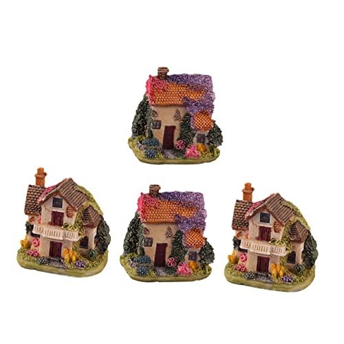BESTonZON 4 Stück Mikro-Szenen-Ornamente Hüttenhaus Feenhaus Terrarienschmuck Miniaturen Home Decor wohnungsdeko wohnaccessoires Preiswert Hausfiguren Mikro-Landschaftsschmuck Harz BESTonZON 4 Stück Mikro-Szenen-Ornamente Hüttenhaus Feenhaus Terrarienschmuck Miniaturen Home Decor wohnungsdeko wohnaccessoires Preiswert Hausfiguren Mikro-Landschaftsschmuck Harz von BESTonZON