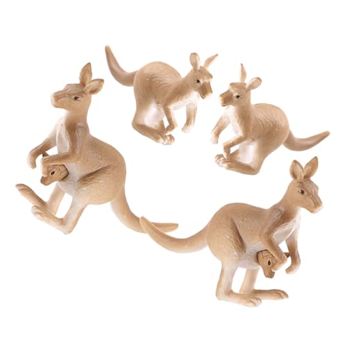 BESTonZON 4 Stück Mikro-landschaftsverzierung Mini-statuen Mini-Keramik Für Sukkulenten Kreative Hasenfiguren Kleine Vase Hasenfigur Hahn Kostüm Kleiner Topf PVC Light Brown von BESTonZON