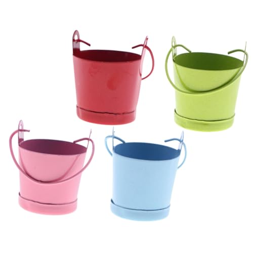 BESTonZON 4 Stück Mini-Blecheimer lagercontainer weihachtsdeko Metall Eimer weihnatsdeko Figuren Brot Mini-Töpfe wischeimer blumenbank Miniatur-Eimer Wassereimer-Modell Weißblech BESTonZON 4 Stück Mini-Blecheimer lagercontainer weihachtsdeko Metall Eimer weihnatsdeko Figuren Brot Mini-Töpfe wischeimer blumenbank Miniatur-Eimer Wassereimer-Modell Weißblech von BESTonZON