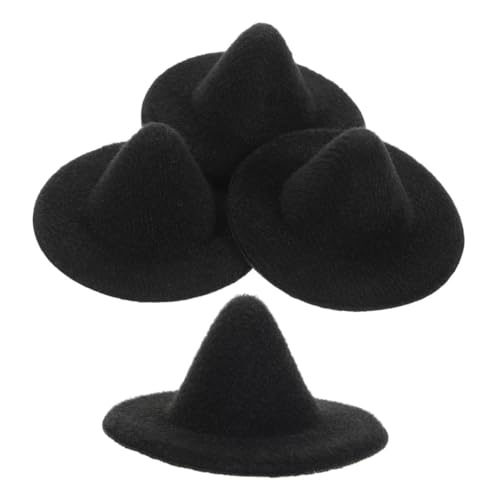 BESTonZON 4 Stück Mini Hexenhüte für Puppen Bastelzubehör für Halloween Diy Projekte Leichte und Stabile Materialien für Kreative Dekorationen BESTonZON 4 Stück Mini Hexenhüte für Puppen Bastelzubehör für Halloween Diy Projekte Leichte und Stabile Materialien für Kreative Dekorationen von BESTonZON