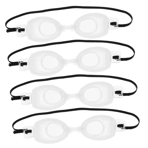 BESTonZON 4 Stück Mini Schwimmbrille für Puppen Leicht für Fotografie Puppenkostüme und Kreatives Ergänzung für Jede Puppensammlung von BESTonZON
