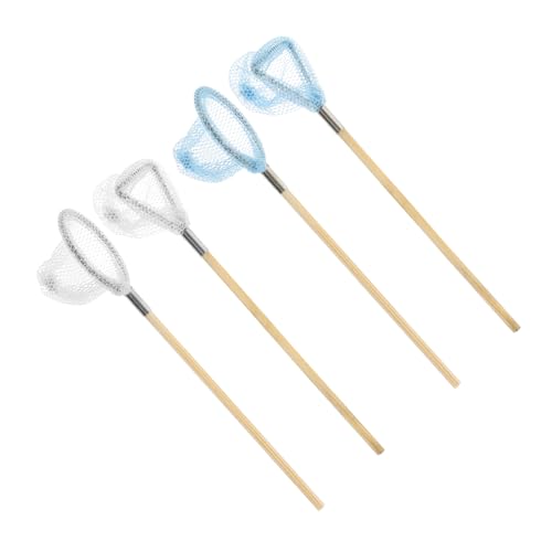 BESTonZON 4 Stück Modell Einer Fischernetztasche Fänger Bausatz Miniaturen Puppe kindergeburtstags mitgebsel Miniatures unikal kleine Hausrequisiten Miniatur-Fischernetz Legierung von BESTonZON