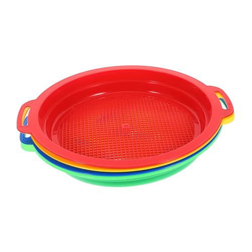 BESTonZON 4 Stück Netz für Beach Toys for sandspielzeug Children Toys Wasserspielzeug Sand Toys for beachset Kinderstrand-Sandspielzeug Sandsieb Plastik BESTonZON 4 Stück Netz für Beach Toys for sandspielzeug Children Toys Wasserspielzeug Sand Toys for beachset Kinderstrand-Sandspielzeug Sandsieb Plastik von BESTonZON