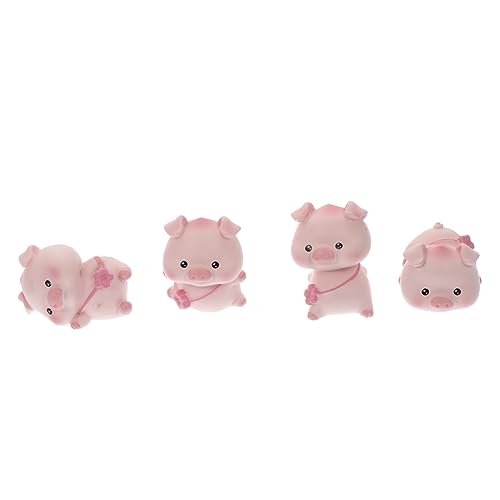 BESTonZON 4 Stück Pfirsich- -Ornament Figur Schmuck Puppe Autoverzierung Puppe Auto Ornament Puppe Auto Rosa Anzahl Der Lipide von BESTonZON