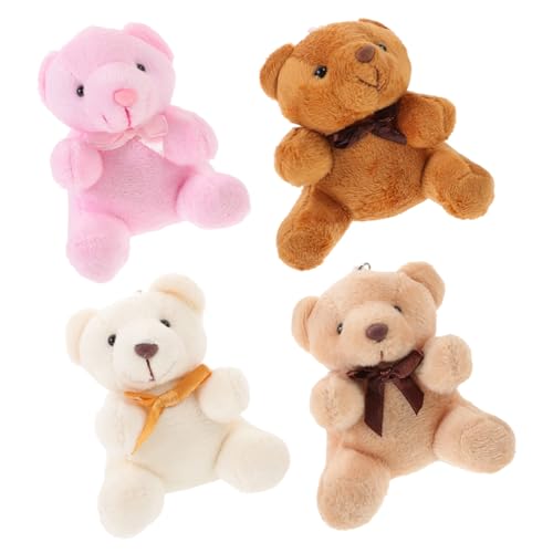 BESTonZON 4 Stück Plüsch Bär Schlüsselanhänger Flauschig Gefüllt mit Niedliche Rucksack Anhänger und Kuscheltier Deko für Taschen Geburtstags Weihnachtsgeschenke BESTonZON 4 Stück Plüsch Bär Schlüsselanhänger Flauschig Gefüllt mit Niedliche Rucksack Anhänger und Kuscheltier Deko für Taschen Geburtstags Weihnachtsgeschenke von BESTonZON