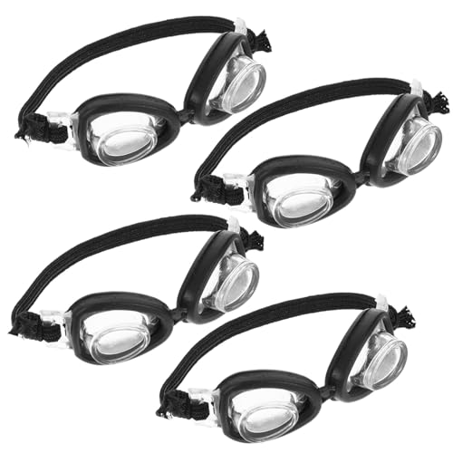 BESTonZON Puppenschwimmset 4-teilig Mini-Brillen Zum Anziehen Spielzeugzubehör Für Jungen Und Mädchen von BESTonZON