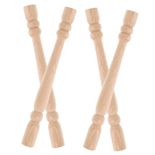 BESTonZON 4 Stück Puppenhaus Römische Stange Weiß Baluster Einrichtungsraum Puppenzubehör Puppenhaus Kleine Miniatur Dekorative Baumöbel Realistischer Stil Spindelspindeln Beige Holz BESTonZON 4 Stück Puppenhaus Römische Stange Weiß Baluster Einrichtungsraum Puppenzubehör Puppenhaus Kleine Miniatur Dekorative Baumöbel Realistischer Stil Spindelspindeln Beige Holz von BESTonZON