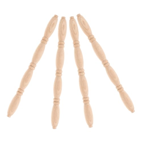 BESTonZON 4 Stück Puppenhaus Spindeln Aus Römischer Stange Puppenhaus Miniatur Kleines Gefälschtes Spielzeughaus Für Mädchen Erwachsene Babypuppe Holzbaluster Holzbaluster Holz BESTonZON 4 Stück Puppenhaus Spindeln Aus Römischer Stange Puppenhaus Miniatur Kleines Gefälschtes Spielzeughaus Für Mädchen Erwachsene Babypuppe Holzbaluster Holzbaluster Holz von BESTonZON