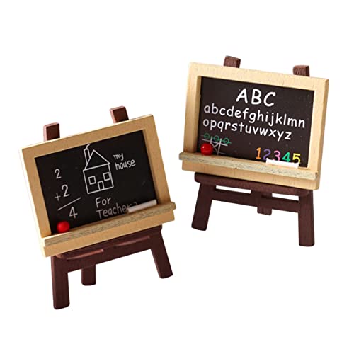 BESTonZON Miniatur-staffelei-Spielzeug 4 Stück Ornamente Jungen- Und Mädchen-Spielzeug Jungen Und Mädchen Rollenspiel Holzmaterial BESTonZON Miniatur-staffelei-Spielzeug 4 Stück Ornamente Jungen- Und Mädchen-Spielzeug Jungen Und Mädchen Rollenspiel Holzmaterial von BESTonZON