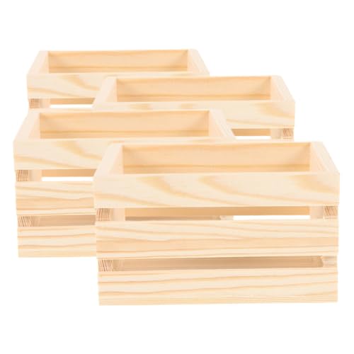 BESTonZON 4 Stück Puppenhaus-aufbewahrungskorb Miniatursache Minikisten Dekorativ Mini-milchkiste Puppenhauskisten Miniaturdinger Puppenhaus-Miniatur Miniaturspeicher Puppenmöbel Beige Holz BESTonZON 4 Stück Puppenhaus-aufbewahrungskorb Miniatursache Minikisten Dekorativ Mini-milchkiste Puppenhauskisten Miniaturdinger Puppenhaus-Miniatur Miniaturspeicher Puppenmöbel Beige Holz von BESTonZON