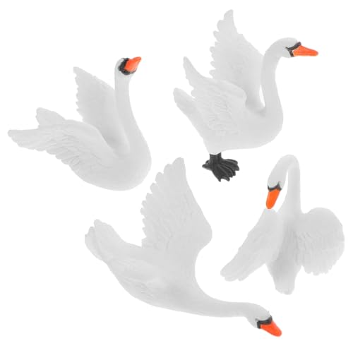 BESTonZON 4 Stück Puppenhauspuppe Badewanne Tierische Kognitive Figur Terrarienfiguren Mini-gänsefiguren Schwan Kleine Gans Schwimmbad Miniatur Blumentopffiguren Schwäne Harz Weiß BESTonZON 4 Stück Puppenhauspuppe Badewanne Tierische Kognitive Figur Terrarienfiguren Mini-gänsefiguren Schwan Kleine Gans Schwimmbad Miniatur Blumentopffiguren Schwäne Harz Weiß von BESTonZON