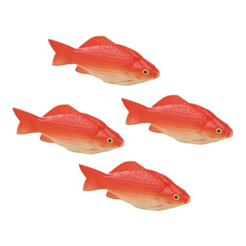 BESTonZON 4 Stück Realistische Künstliche Fischmodelle aus Schaumstoff Lebensechte Aquarium Deko Schwimmende Fischfiguren als Tischdeko und Terrarium Schmuck Naturgetreue Simulation für von BESTonZON