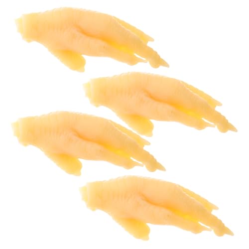 BESTonZON 4 Stück Realistische Simulierte Hühnerfüße Modell Lebensnahes Food Prop für Hotel Dekoration Food Display und Kinderspielzeug Vielseitig Einsetzbar BESTonZON 4 Stück Realistische Simulierte Hühnerfüße Modell Lebensnahes Food Prop für Hotel Dekoration Food Display und Kinderspielzeug Vielseitig Einsetzbar von BESTonZON