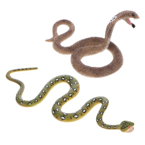 BESTonZON 4 Stück Realistisches Teiliges Schlangenspielzeug aus Kunststoff Kleine Cobra und Boa Modell Lebensechte Reptilienfiguren für Pädagogisches Umweltfreundliches Lernspielzeug und BESTonZON 4 Stück Realistisches Teiliges Schlangenspielzeug aus Kunststoff Kleine Cobra und Boa Modell Lebensechte Reptilienfiguren für Pädagogisches Umweltfreundliches Lernspielzeug und von BESTonZON