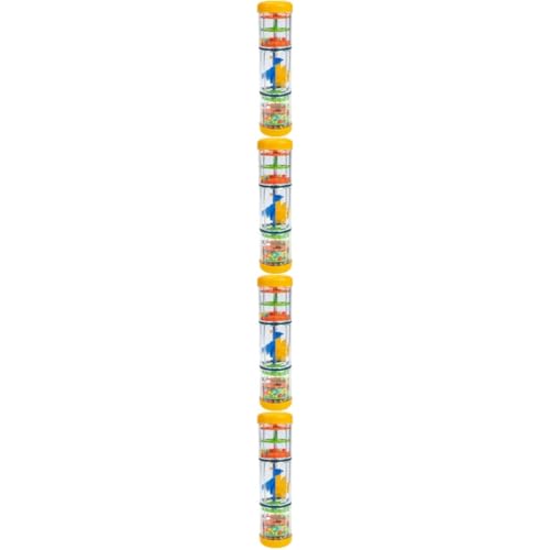 BESTonZON 4 Stück Regentelefon Regenmacher Spielzeug Regengeräusche Spielzeug Regenmacher-Spielzeug aus Kunststoff Musikspielzeug für Kleinkinder musikinstrumente Spielzeug Regenstock von BESTonZON