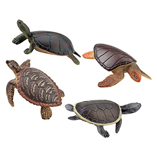 BESTonZON -meerestiere Spielzeugfiguren 4 Stück Meeresschildkröten Figuren Realistische Plastikschildkröte Spielzeug Desktop-schildkrötenmodell BESTonZON -meerestiere Spielzeugfiguren 4 Stück Meeresschildkröten Figuren Realistische Plastikschildkröte Spielzeug Desktop-schildkrötenmodell von BESTonZON