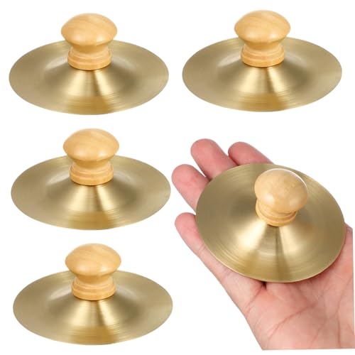 BESTonZON 4 Stück Schlaginstrument für kinderinstrumente Instrument Mini-Becken Xylophon handglocke Musikalische Fingerbecken -Instrument- von BESTonZON
