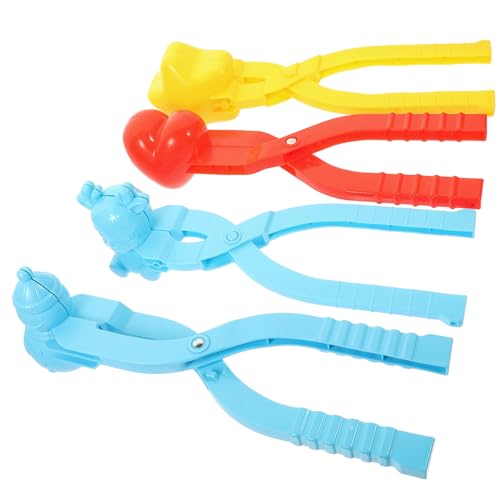 BESTonZON 4 Stück Schneeball Machen Clip Schneeballformer Schneeflocken Schneekugeln für kinderspielzeug Winter-Schneeball-Clip Werkzeug zur Schneeballherstellung pp rot BESTonZON 4 Stück Schneeball Machen Clip Schneeballformer Schneeflocken Schneekugeln für kinderspielzeug Winter-Schneeball-Clip Werkzeug zur Schneeballherstellung pp rot von BESTonZON