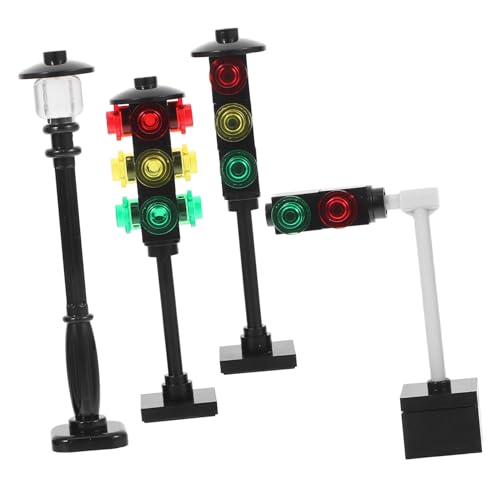 BESTonZON Pädagogisches Landschafts-ampel-Spielzeug-Set Rote Mini-Modelle Für Vorschulkinder Und Kleinkinder von BESTonZON