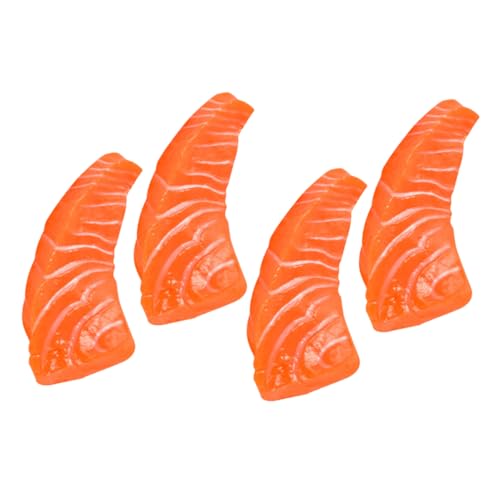 BESTonZON 4 Stück Simulation Lachs Künstlich Brote Gefälschte Früchte Gefälschte Äpfel Modell Einer Gefälschten Lachsscheibe Gefälschtes Aquarium Gefälschte Pflanzen Orange PVC BESTonZON 4 Stück Simulation Lachs Künstlich Brote Gefälschte Früchte Gefälschte Äpfel Modell Einer Gefälschten Lachsscheibe Gefälschtes Aquarium Gefälschte Pflanzen Orange PVC von BESTonZON