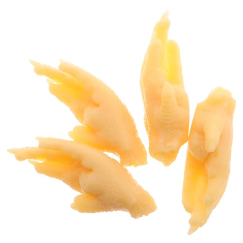 BESTonZON 4 Stück Simulierte Hühnerfüße Modell Geflügel Simulationsmodell Kunstfutter Simulierte Hühnerschenkel Realistisches Essen Künstliche Chicken Nuggets Lebensmittelmodell BESTonZON 4 Stück Simulierte Hühnerfüße Modell Geflügel Simulationsmodell Kunstfutter Simulierte Hühnerschenkel Realistisches Essen Künstliche Chicken Nuggets Lebensmittelmodell von BESTonZON