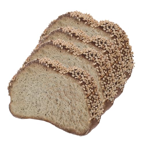 BESTonZON 4 Stück Simuliertes Brotmodell Gefälschte Toastscheibe Künstliche Nahrung Toastbrot-partydekorationen Gefälschtes Essen Zur Präsentation Brot Brotspielzeug Food-Modell Pu BESTonZON 4 Stück Simuliertes Brotmodell Gefälschte Toastscheibe Künstliche Nahrung Toastbrot-partydekorationen Gefälschtes Essen Zur Präsentation Brot Brotspielzeug Food-Modell Pu von BESTonZON