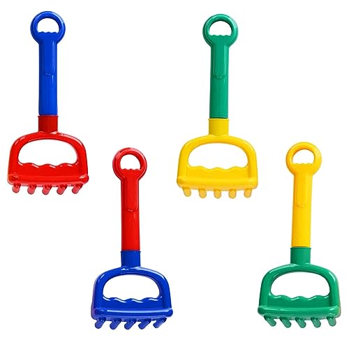 BESTonZON 4 Stück Strandharke Mini Outdoor Großmengen Reisespielzeug Kinderspielzeug Sandschaufel Sandschaufel Sandspielzeug Strand Sandspielzeug Kunststoff Rot BESTonZON 4 Stück Strandharke Mini Outdoor Großmengen Reisespielzeug Kinderspielzeug Sandschaufel Sandschaufel Sandspielzeug Strand Sandspielzeug Kunststoff Rot von BESTonZON