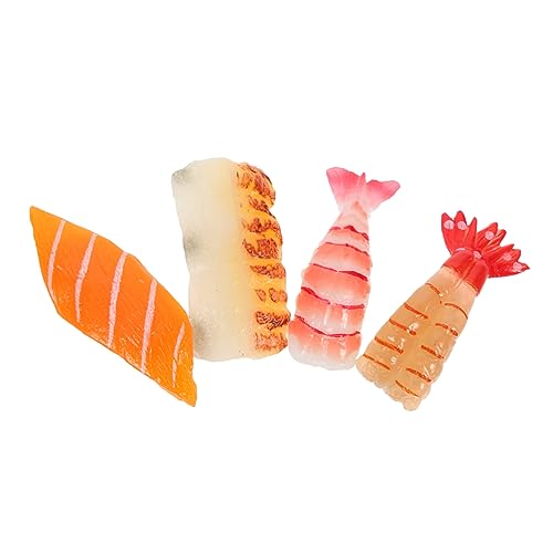 BESTonZON Exquisites 4-teiliges Sushi-modellset Requisiten Aus Künstlichen Lebensmitteln Verschleißfestes Spielzeug Kostengünstiges Dekoratives Accessoire von BESTonZON