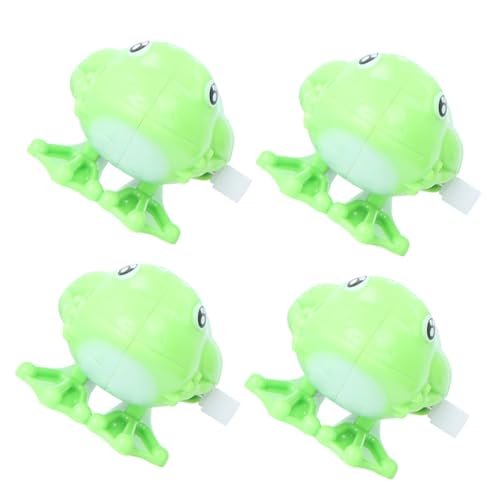 BESTonZON 4 Stück Teiliges Aufziehspielzeug Hüpfender Frosch Cartoon Tierfiguren aus Kunststoff Sichere Glatte Oberfläche Leicht und Kompakt für Geburtstagsfeiern BESTonZON 4 Stück Teiliges Aufziehspielzeug Hüpfender Frosch Cartoon Tierfiguren aus Kunststoff Sichere Glatte Oberfläche Leicht und Kompakt für Geburtstagsfeiern von BESTonZON