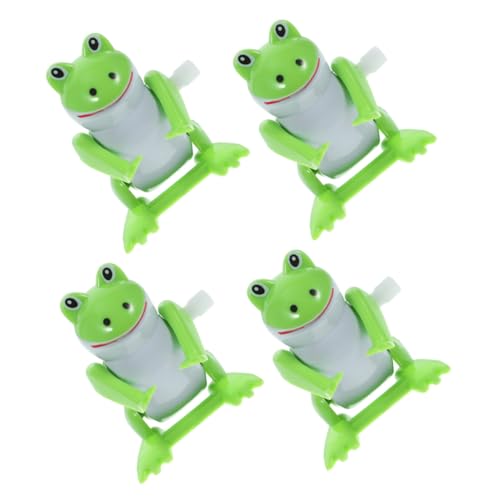 BESTonZON 4 Stück Teiliges Aufziehspielzeug Springende Frösche Figuren für Geburtstagsdeko Halloween Partyspaß von BESTonZON