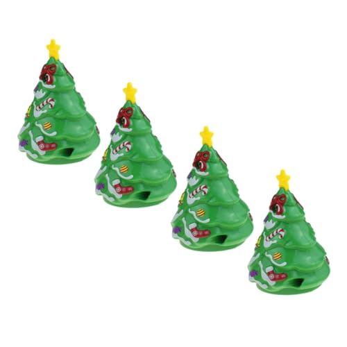 BESTonZON 4 Stück Teiliges Aufziehspielzeug Weihnachtsbaum Modell Wind Up ohne Batterie Drehbar und Dekorativ Tischdeko für Weihnachten Lustiges BESTonZON 4 Stück Teiliges Aufziehspielzeug Weihnachtsbaum Modell Wind Up ohne Batterie Drehbar und Dekorativ Tischdeko für Weihnachten Lustiges von BESTonZON