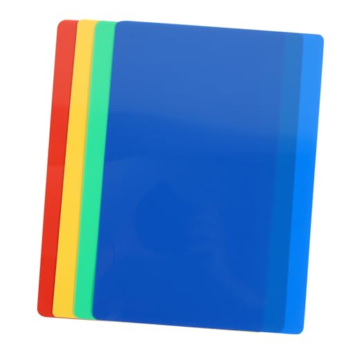 BESTonZON 4 Stück Teiliges Bastelunterlagen aus Kunststoff Bunte Glatte Oberfläche für Knetmasse Basteln und Malen rutschfest Schützende Schreibtischmatten für Mädchen und Jungen von BESTonZON