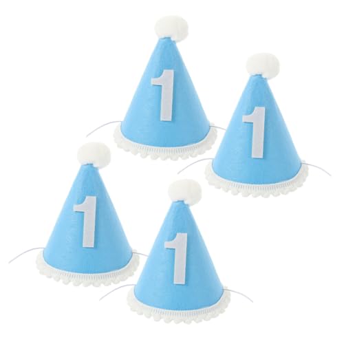BESTonZON 4 Stück Teiliges Birthday Party Geburtstagskappen aus Robustem Material Leicht und Bequem Geeignet für Erwachsene Partydekoration und Foto Requisite BESTonZON 4 Stück Teiliges Birthday Party Geburtstagskappen aus Robustem Material Leicht und Bequem Geeignet für Erwachsene Partydekoration und Foto Requisite von BESTonZON