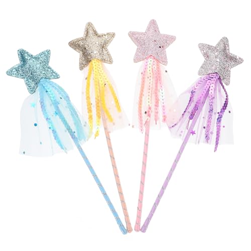 BESTonZON 4 Stück Teiliges DIY Feenstab für Mädchen Magische Bastelstäbe mit Fünfzackigem Stern Buntes Kreatives zum Bemalen und Dekorieren Fördert Hand Auge koordination und Fantasie BESTonZON 4 Stück Teiliges DIY Feenstab für Mädchen Magische Bastelstäbe mit Fünfzackigem Stern Buntes Kreatives zum Bemalen und Dekorieren Fördert Hand Auge koordination und Fantasie von BESTonZON