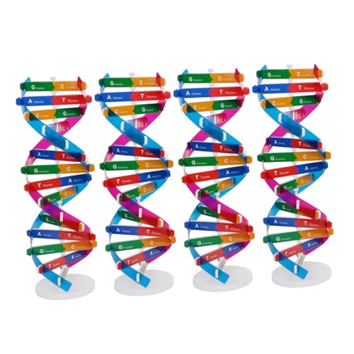 BESTonZON 4stücke DNA-Modell-doppelhelix-Spielzeug Lernwerkzeug Für Schule Und Labor Molekülspielzeug Menschliches DNA-lernmodell Wissenschaftliches DNA-Struktur-Modell BESTonZON 4stücke DNA-Modell-doppelhelix-Spielzeug Lernwerkzeug Für Schule Und Labor Molekülspielzeug Menschliches DNA-lernmodell Wissenschaftliches DNA-Struktur-Modell von BESTonZON