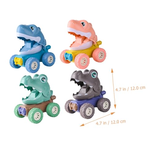 BESTonZON 4 Stück Teiliges Dinosaurier spielzeugauto Buntes Cartoon Design Langlebig und Kinderfreundlich Geeignet für Jungen und Mädchen für Interaktives zu Hause BESTonZON 4 Stück Teiliges Dinosaurier spielzeugauto Buntes Cartoon Design Langlebig und Kinderfreundlich Geeignet für Jungen und Mädchen für Interaktives zu Hause von BESTonZON