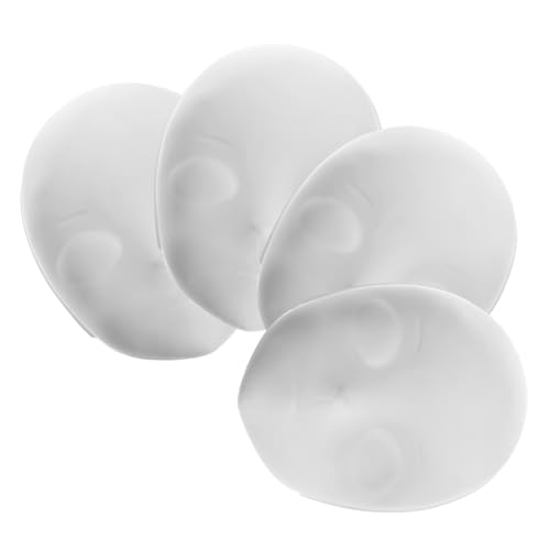 BESTonZON 4 Stück Teiliges Diy Vollgesicht Maske Unlackierte PVC Maske für zum Basteln Anpassen und Gestalten Ihrer Eigenen Designs BESTonZON 4 Stück Teiliges Diy Vollgesicht Maske Unlackierte PVC Maske für zum Basteln Anpassen und Gestalten Ihrer Eigenen Designs von BESTonZON