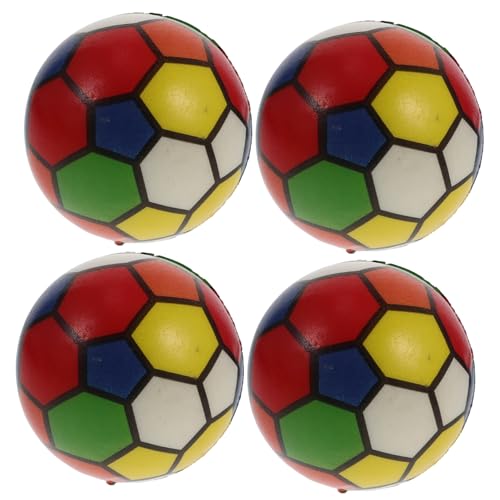 BESTonZON 4 Stück Teiliges Fußball aus PU Schaum Stressabbauende Fidget Spielbälle mit Glatter Oberfläche Handliches Druckball für Entspannung und Konzentration BESTonZON 4 Stück Teiliges Fußball aus PU Schaum Stressabbauende Fidget Spielbälle mit Glatter Oberfläche Handliches Druckball für Entspannung und Konzentration von BESTonZON