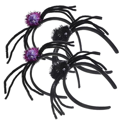 BESTonZON 4 Stück Teiliges Halloween Spinnen Stirnband Cosplay Haarschmuck für Partys und Fotos Leicht und Bequem für Halloween Deko und Kostüme Vielseitig Einsetzbar BESTonZON 4 Stück Teiliges Halloween Spinnen Stirnband Cosplay Haarschmuck für Partys und Fotos Leicht und Bequem für Halloween Deko und Kostüme Vielseitig Einsetzbar von BESTonZON