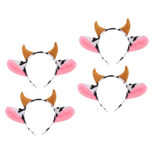 BESTonZON 4 Stück Teiliges Kuhhorn Haarreif Wiederverwendbar Waschbar Kostüm Zubehör für Karneval Halloween und Themenpartys Kreatives Design für Auffällige Verkleidung BESTonZON 4 Stück Teiliges Kuhhorn Haarreif Wiederverwendbar Waschbar Kostüm Zubehör für Karneval Halloween und Themenpartys Kreatives Design für Auffällige Verkleidung von BESTonZON