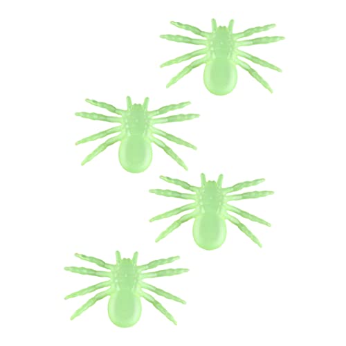 BESTonZON 4 Stück Teiliges Leuchtende Halloween Spinnen Deko Realistisch Simulierte Party Spider Toys für Gruselige Festdekoration und Unvergessliche Halloween BESTonZON 4 Stück Teiliges Leuchtende Halloween Spinnen Deko Realistisch Simulierte Party Spider Toys für Gruselige Festdekoration und Unvergessliche Halloween von BESTonZON