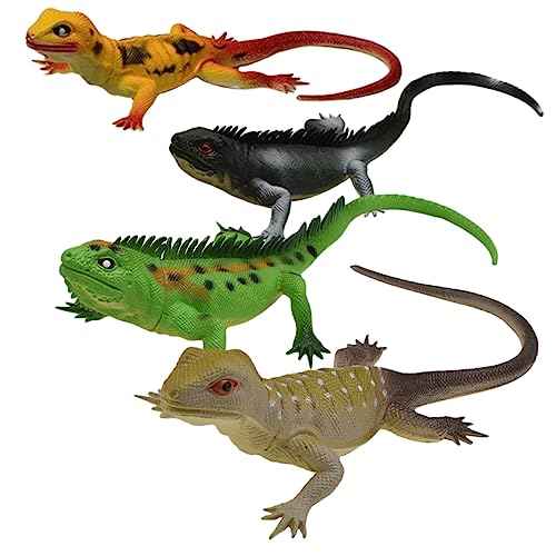 BESTonZON 4 Stück Teiliges Lizard Toy mit Geräuschfunktion Realistische Stressabbau und Prankspielzeuge für Kindergeburtstag Bunte Eidechsen Grün Gelb Grauweiß für Partyspaß und Entspannung BESTonZON 4 Stück Teiliges Lizard Toy mit Geräuschfunktion Realistische Stressabbau und Prankspielzeuge für Kindergeburtstag Bunte Eidechsen Grün Gelb Grauweiß für Partyspaß und Entspannung von BESTonZON