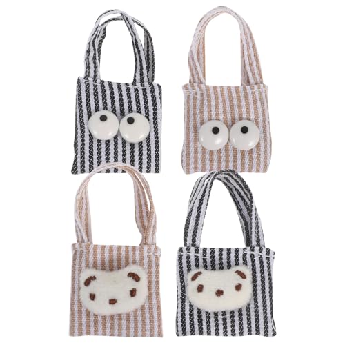 BESTonZON 4 Stück Teiliges Mini Canvas Schultertaschen Puppen Langlebige Robuste Mini Handtaschen aus Canvas Niedliche Kleine Umhängetaschen für Puppenhaus Zubehör für Spiel und Sammler BESTonZON 4 Stück Teiliges Mini Canvas Schultertaschen Puppen Langlebige Robuste Mini Handtaschen aus Canvas Niedliche Kleine Umhängetaschen für Puppenhaus Zubehör für Spiel und Sammler von BESTonZON